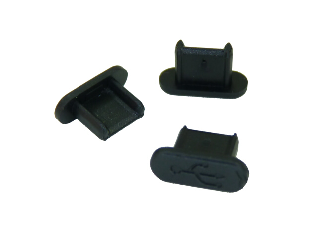 USBMCBLCK-B0 USBマイクロB用キャップ USBMicro-B用 コネクタ保護 USBMicro-B キャップ